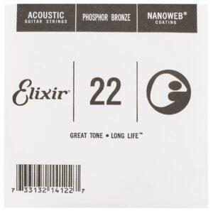 Elixir Nanoweb Phosphor Bronze Single .022"