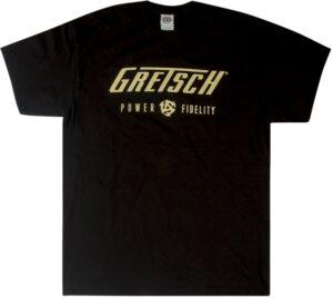 Gretsch Power & Fidelity Logo T-Shirt Black XL