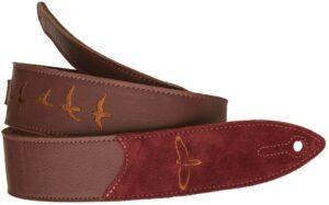 PRS Premium Leather Strap Burgundy Birds